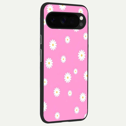  Bubblegum Daisy Pop back cover For Google Pixel 10 Pro XL slim fit glass case with vibrant aesthetic design