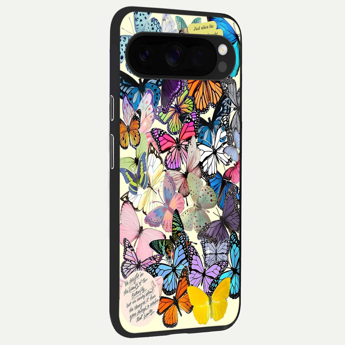  Butterflies Petal Dream back cover For Google Pixel 10 Pro XL slim fit glass case with vibrant aesthetic design