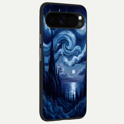  Celestial Dream Van Gogh back cover For Google Pixel 10 Pro XL slim fit glass case with vibrant aesthetic design
