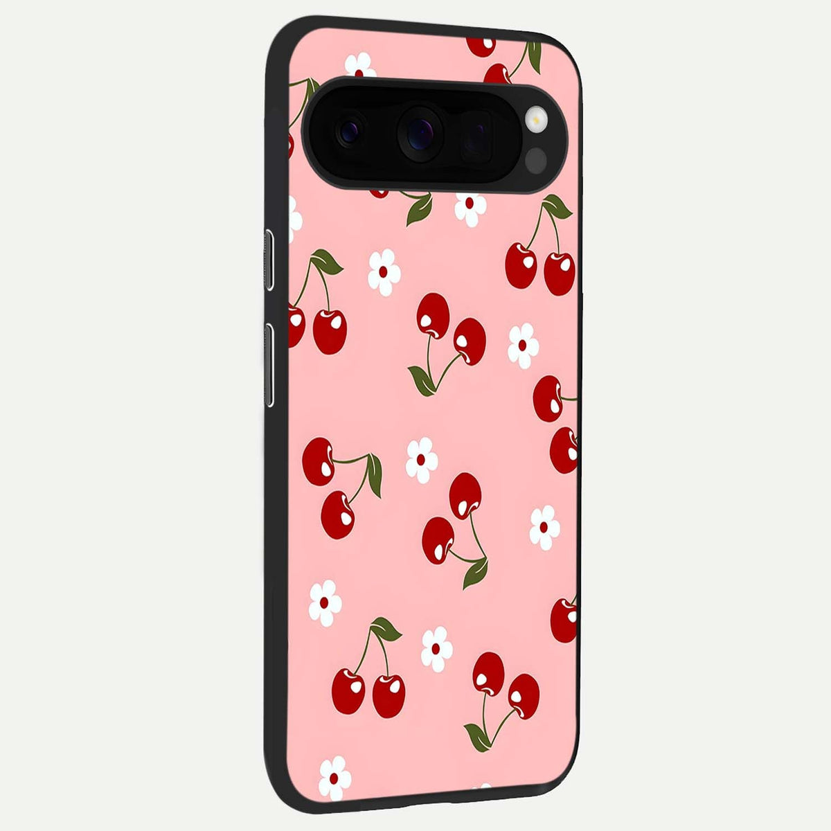  Cherry Love Mood back cover For Google Pixel 10 Pro XL slim fit glass case with vibrant aesthetic design