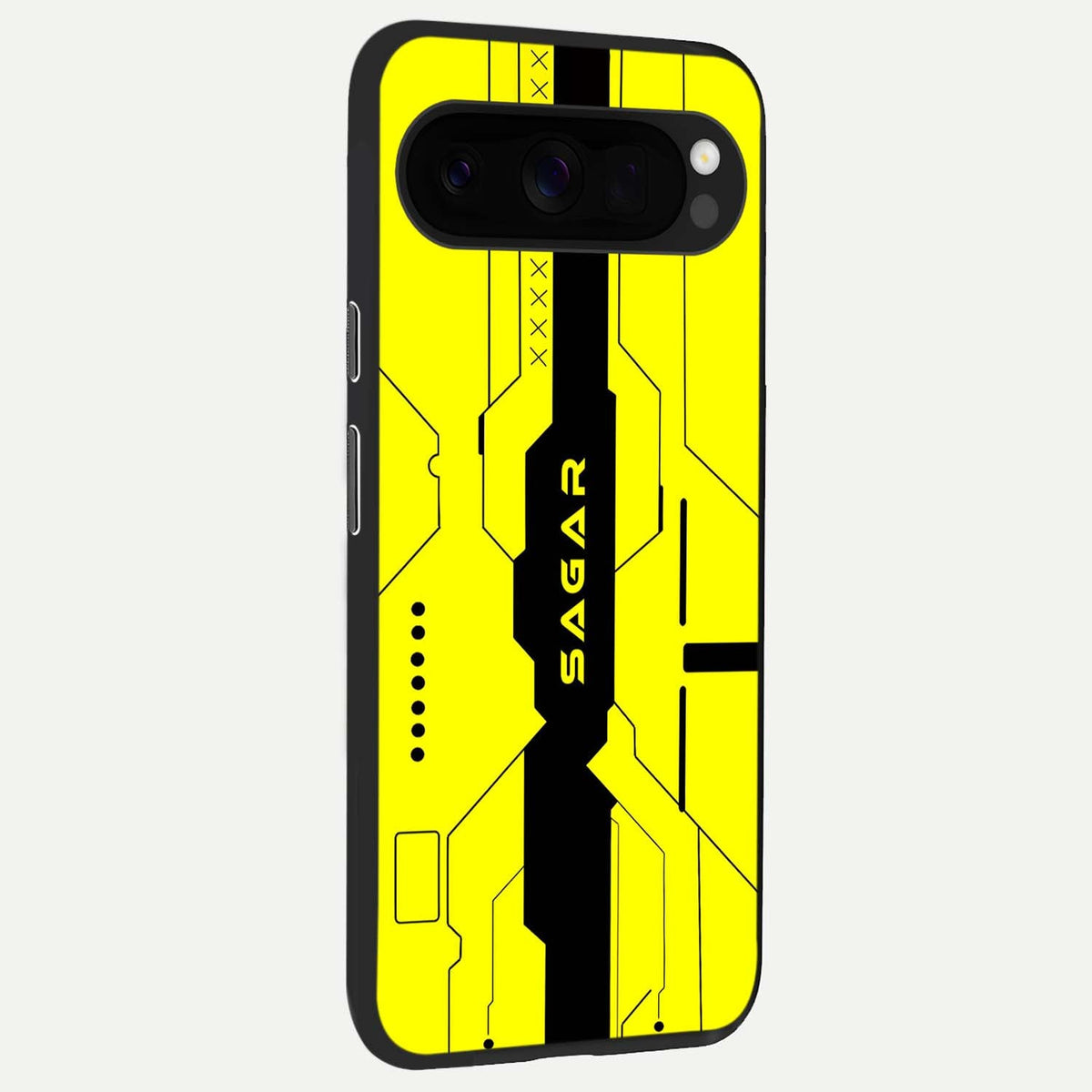  Circuit CYBERPUNK Custom Name back cover For Google Pixel 10 Pro XL slim fit glass case with vibrant aesthetic design