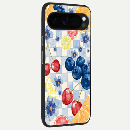  Citrus Bloom Joy back cover For Google Pixel 10 Pro XL slim fit glass case with vibrant aesthetic design