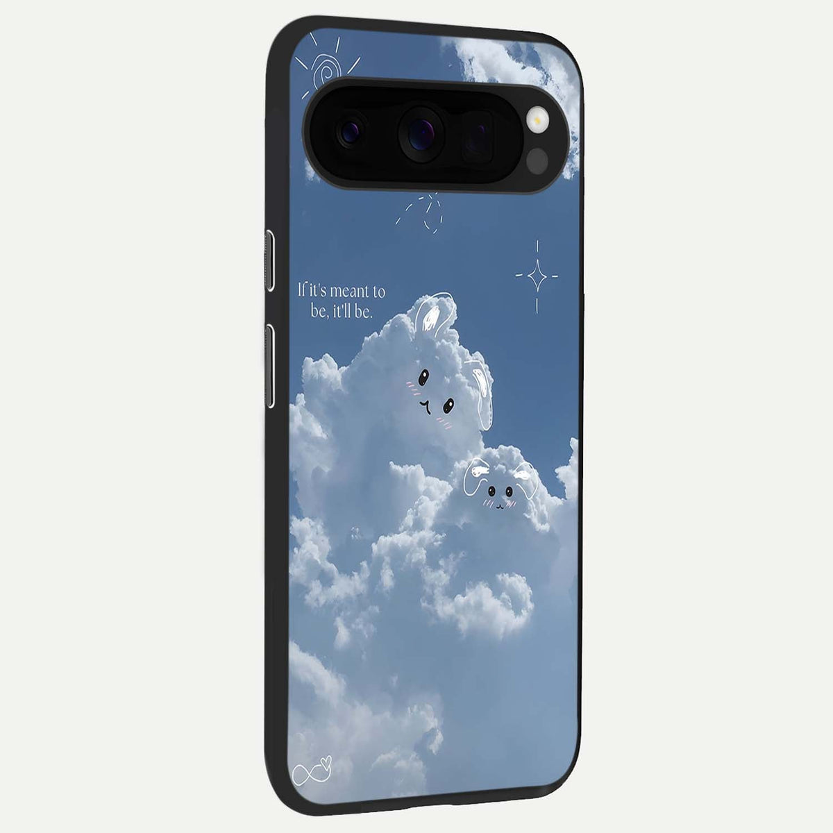  Cloud Bunny Dreams back cover For Google Pixel 10 Pro XL slim fit glass case with vibrant aesthetic design