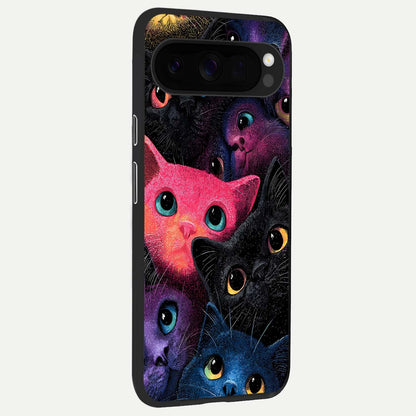  Cosmic Cats Dreams back cover For Google Pixel 10 Pro XL slim fit glass case with vibrant aesthetic design