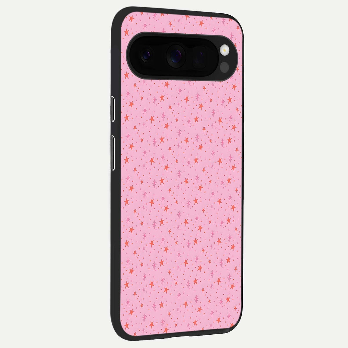  Cosmic Pink Sparkle back cover For Google Pixel 10 Pro XL slim fit glass case with vibrant aesthetic design