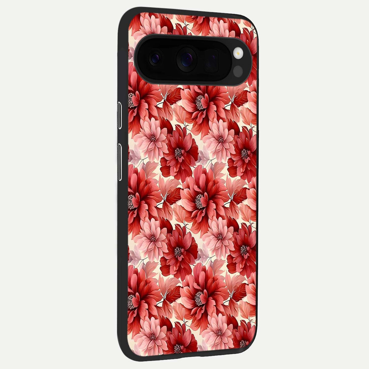  Crimson Love Petals back cover For Google Pixel 10 Pro XL slim fit glass case with vibrant aesthetic design