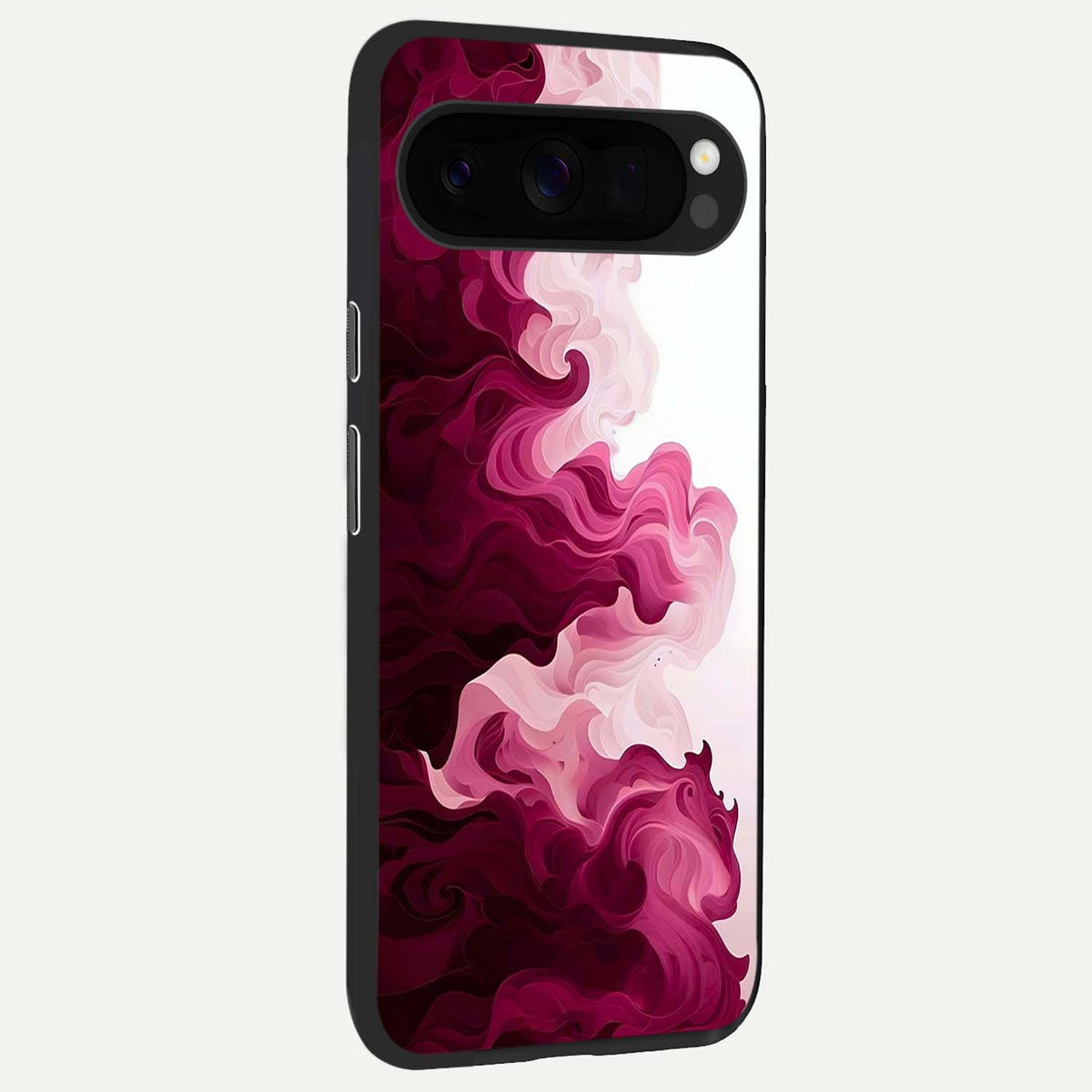  Crimson Wave Flow back cover For Google Pixel 10 Pro XL slim fit glass case with vibrant aesthetic design