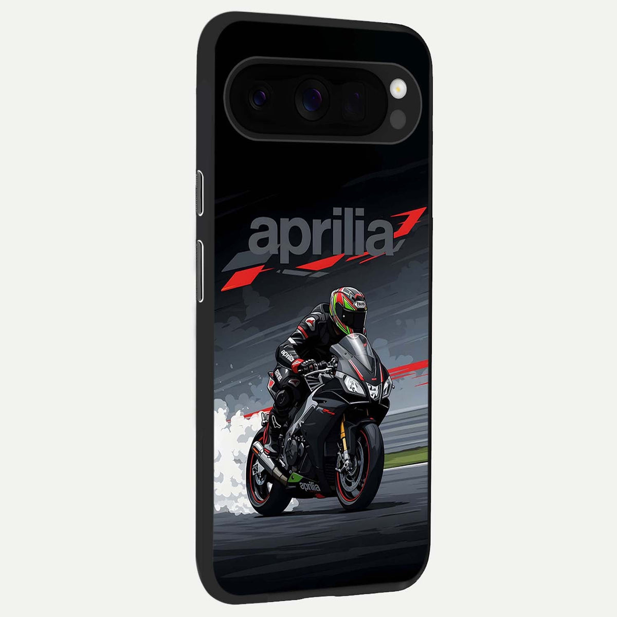  Dark Aprilla back cover For Google Pixel 10 Pro XL slim fit glass case with vibrant aesthetic design