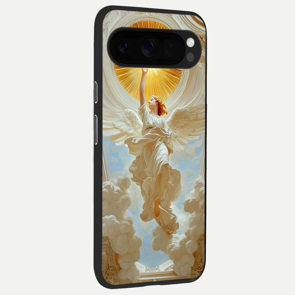  Divine Light Angel back cover For Google Pixel 10 Pro XL slim fit glass case with vibrant aesthetic design