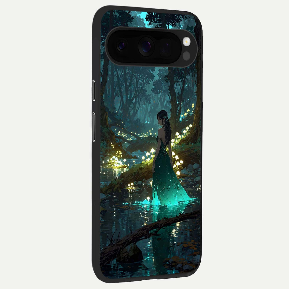 Enchanted Forest Glow back cover For Google Pixel 10 Pro XL slim fit glass case with vibrant aesthetic design