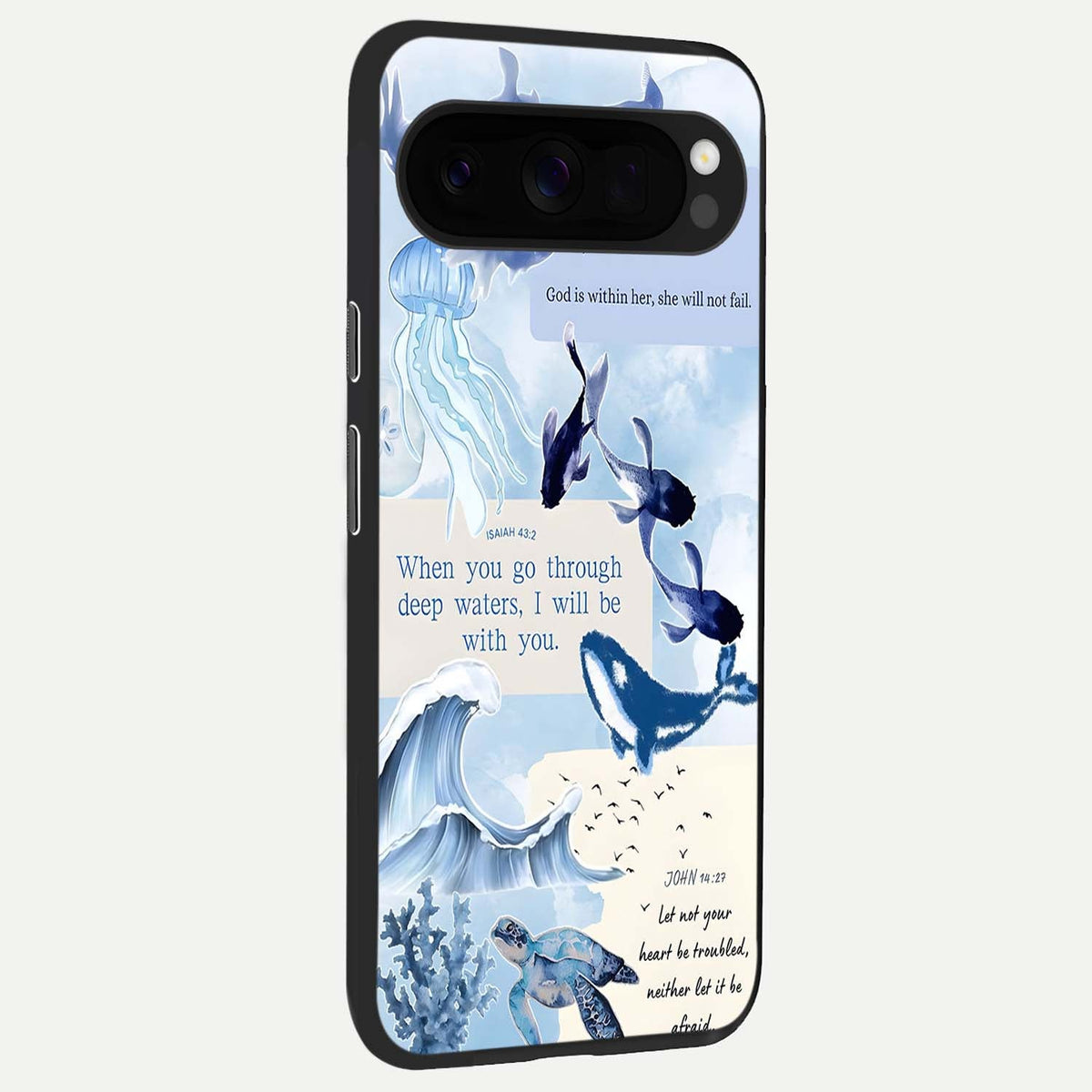  Faithful Ocean Promise back cover For Google Pixel 10 Pro XL slim fit glass case with vibrant aesthetic design