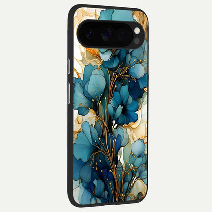  Golden Bloom Symphony back cover For Google Pixel 10 Pro XL slim fit glass case with vibrant aesthetic design