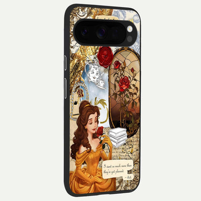 Golden Dream Belle back cover For Google Pixel 10 Pro XL slim fit glass case with vibrant aesthetic design