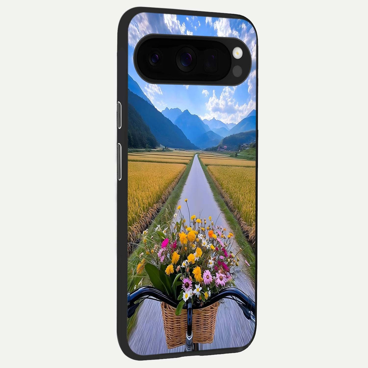  Golden Field Journey back cover For Google Pixel 10 Pro XL slim fit glass case with vibrant aesthetic design