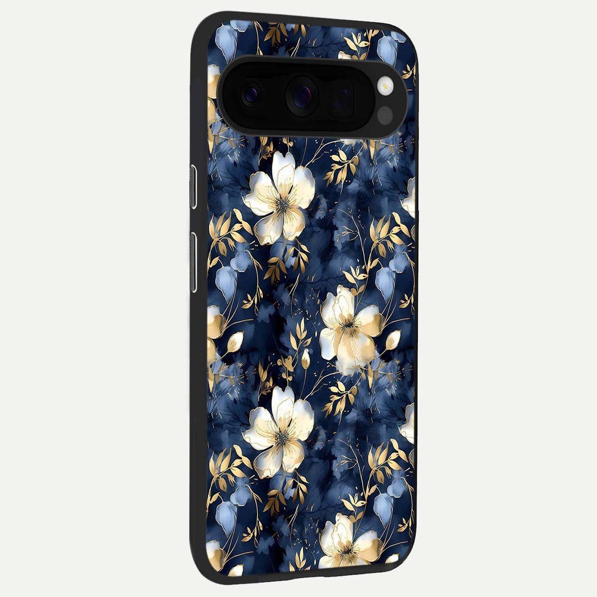  Golden Midnight Bloom back cover For Google Pixel 10 Pro XL slim fit glass case with vibrant aesthetic design