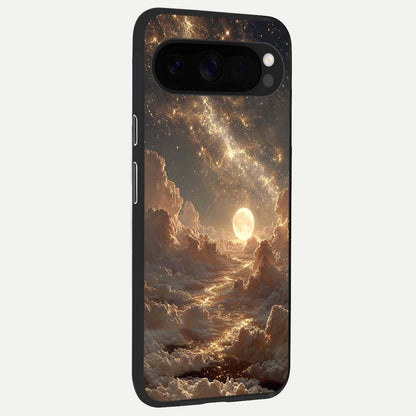  Golden Sky Dream back cover For Google Pixel 10 Pro XL slim fit glass case with vibrant aesthetic design