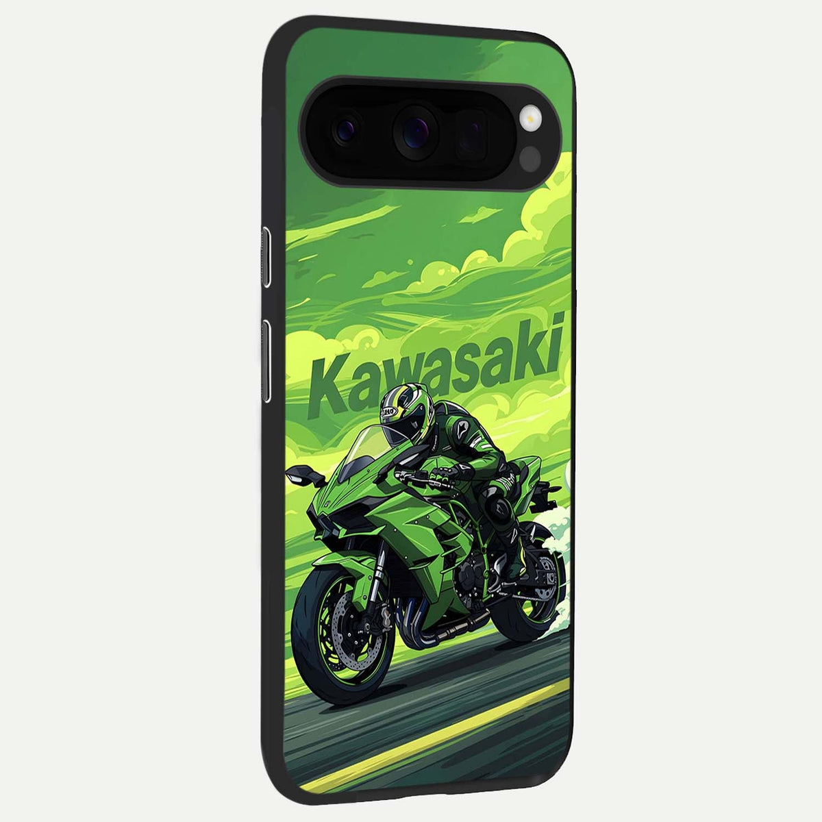  Greenery Sky back cover For Google Pixel 10 Pro XL slim fit glass case with vibrant aesthetic design
