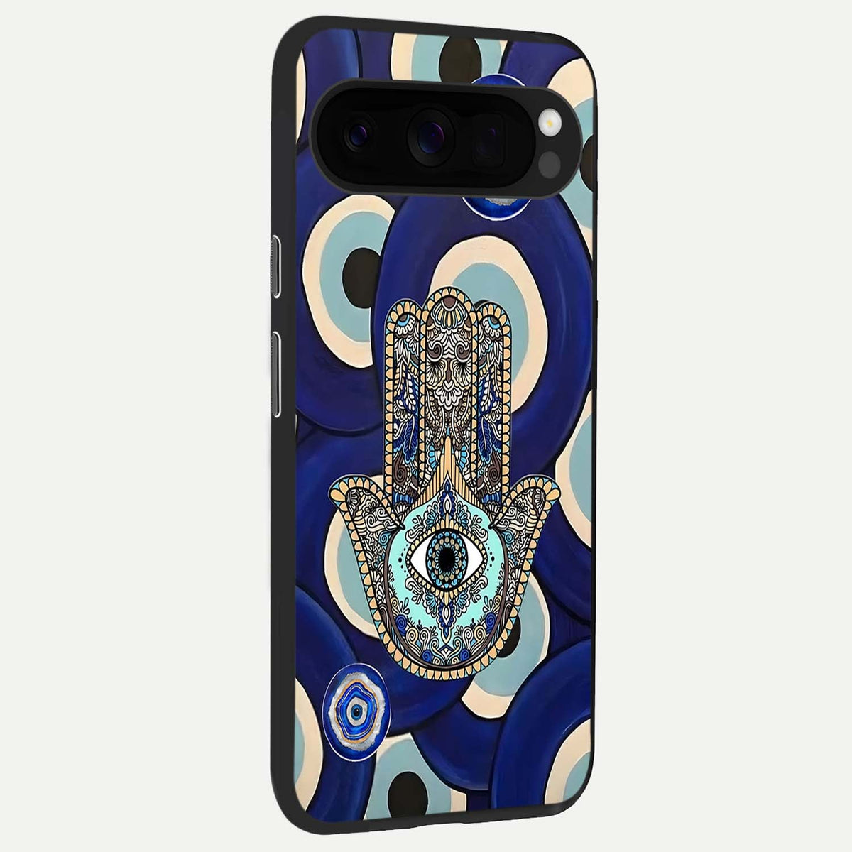  Hamsa Divine Guard back cover For Google Pixel 10 Pro XL slim fit glass case with vibrant aesthetic design