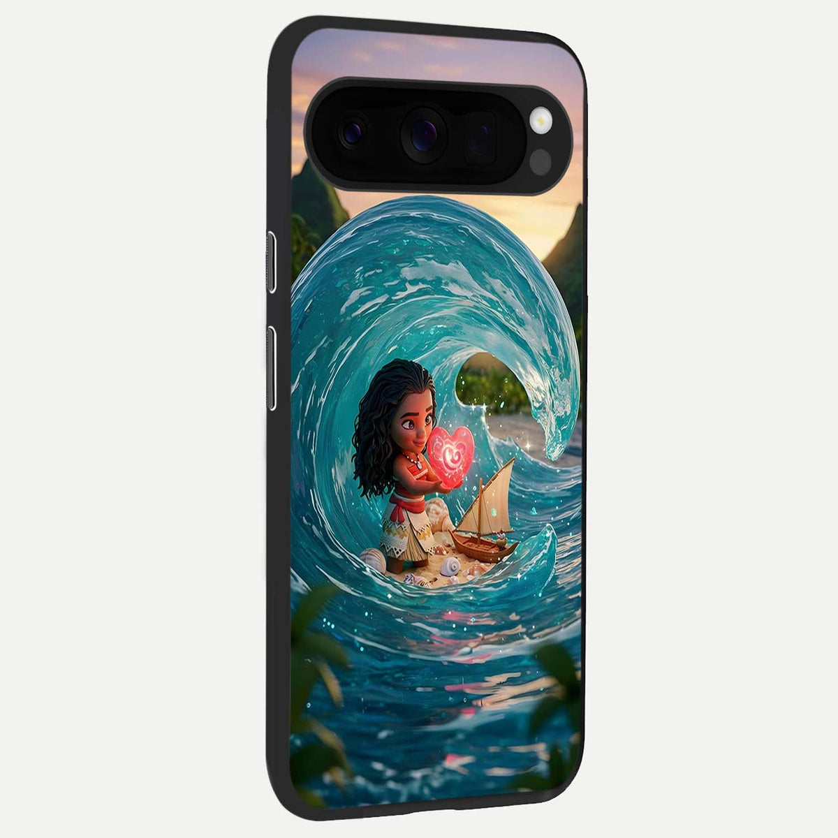  Heart of Ocean back cover For Google Pixel 10 Pro XL slim fit glass case with vibrant aesthetic design