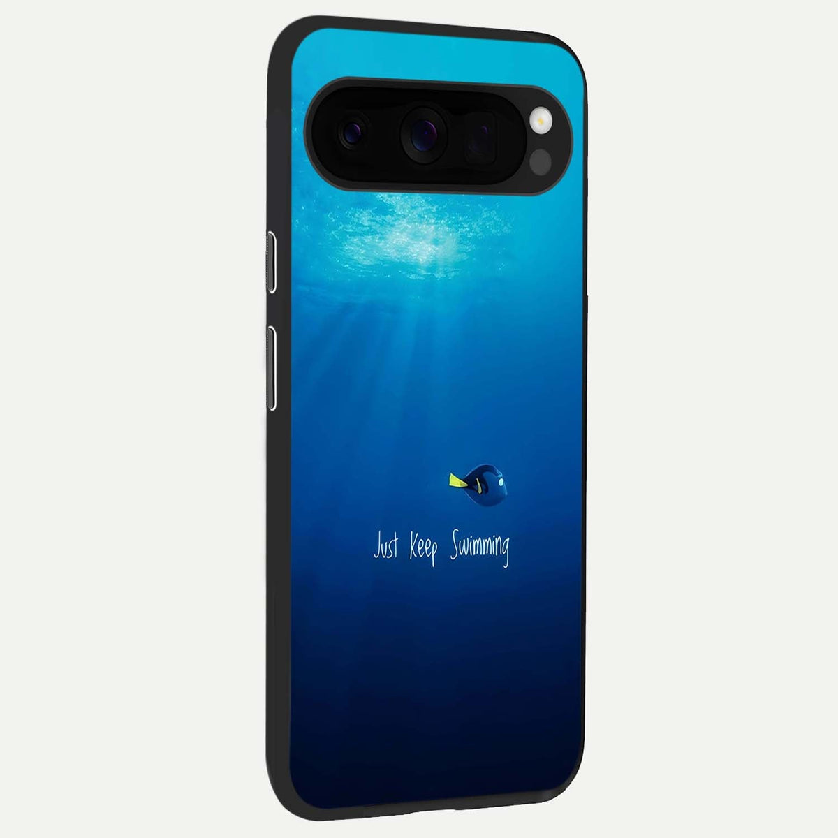  Just Keep Swimming back cover For Google Pixel 10 Pro XL slim fit glass case with vibrant aesthetic design