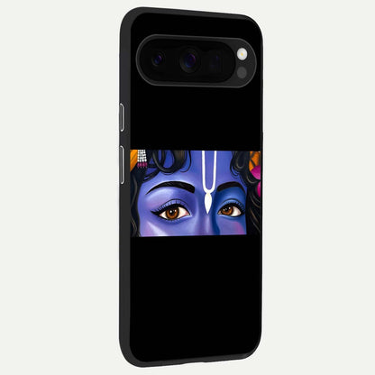  Krishna Eye back cover For Google Pixel 10 Pro XL slim fit glass case with vibrant aesthetic design