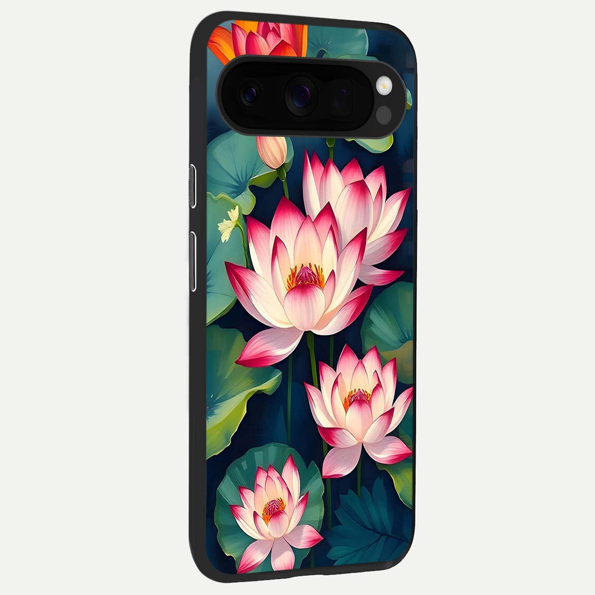  Lotus Dream Serenity back cover For Google Pixel 10 Pro XL slim fit glass case with vibrant aesthetic design