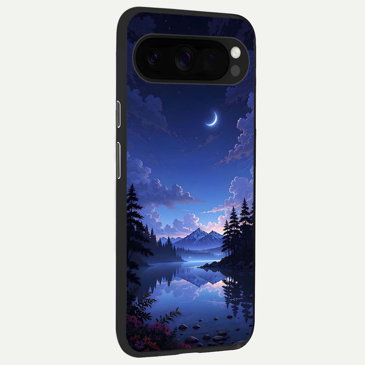  Midnight Lake Peace back cover For Google Pixel 10 Pro XL slim fit glass case with vibrant aesthetic design