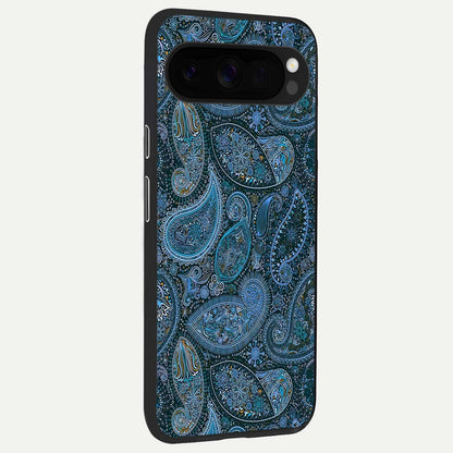  Midnight Paisley Glow back cover For Google Pixel 10 Pro XL slim fit glass case with vibrant aesthetic design