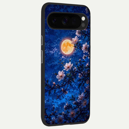  Moonlit Blossoms Night back cover For Google Pixel 10 Pro XL slim fit glass case with vibrant aesthetic design