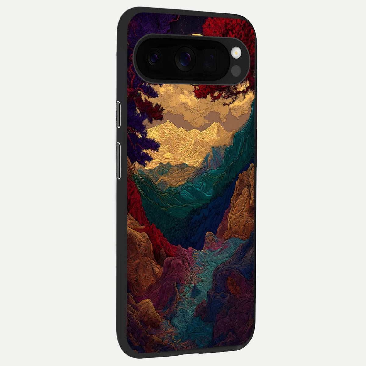  Mystic Valley Light back cover For Google Pixel 10 Pro XL slim fit glass case with vibrant aesthetic design