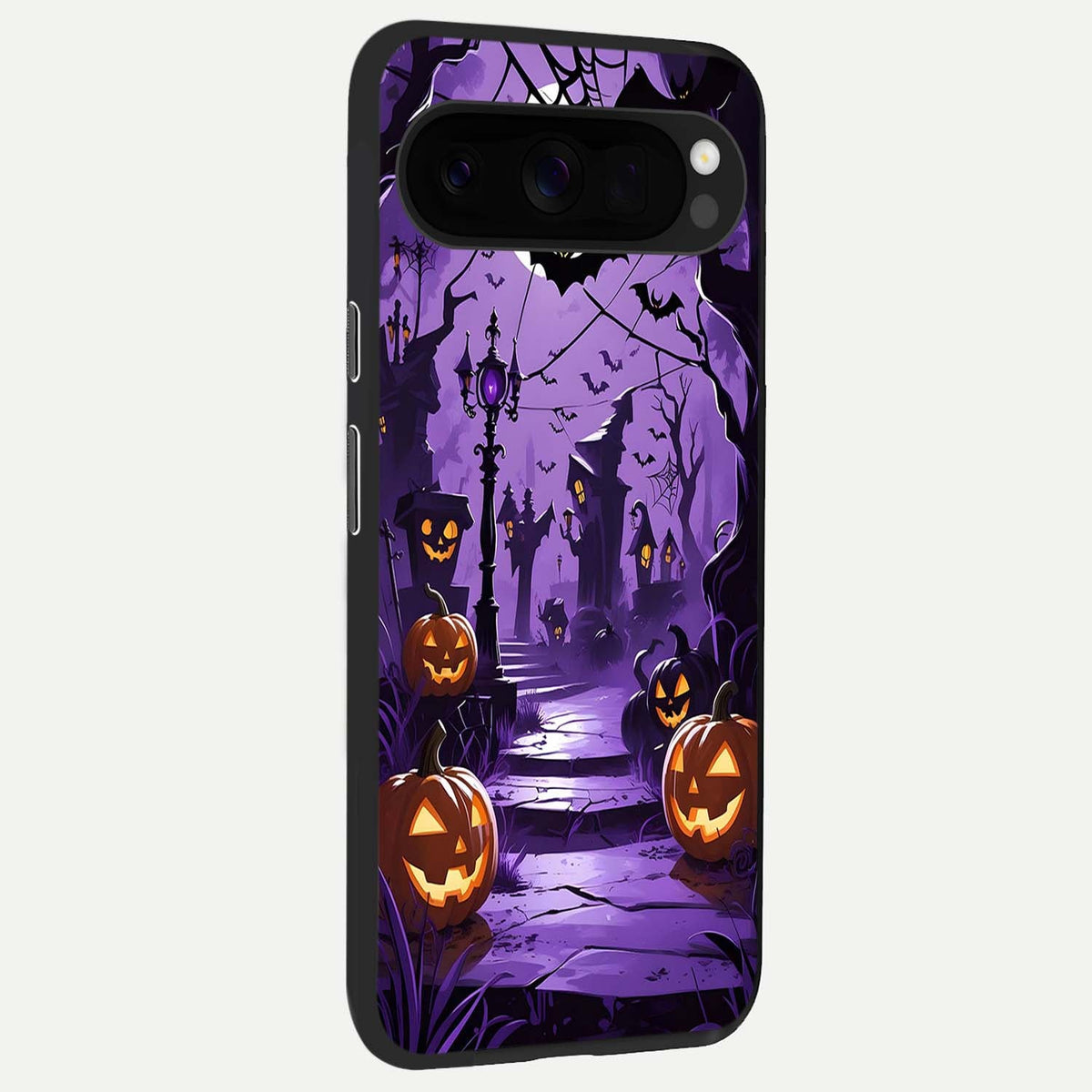  Pumpkin Patch Halloween back cover For Google Pixel 10 Pro XL slim fit glass case with vibrant aesthetic design