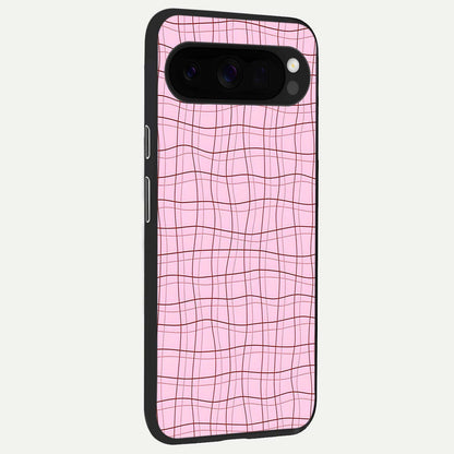  Soft Grid Bliss back cover For Google Pixel 10 Pro XL slim fit glass case with vibrant aesthetic design