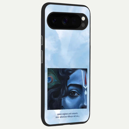  Spiritual Krishna back cover For Google Pixel 10 Pro XL slim fit glass case with vibrant aesthetic design
