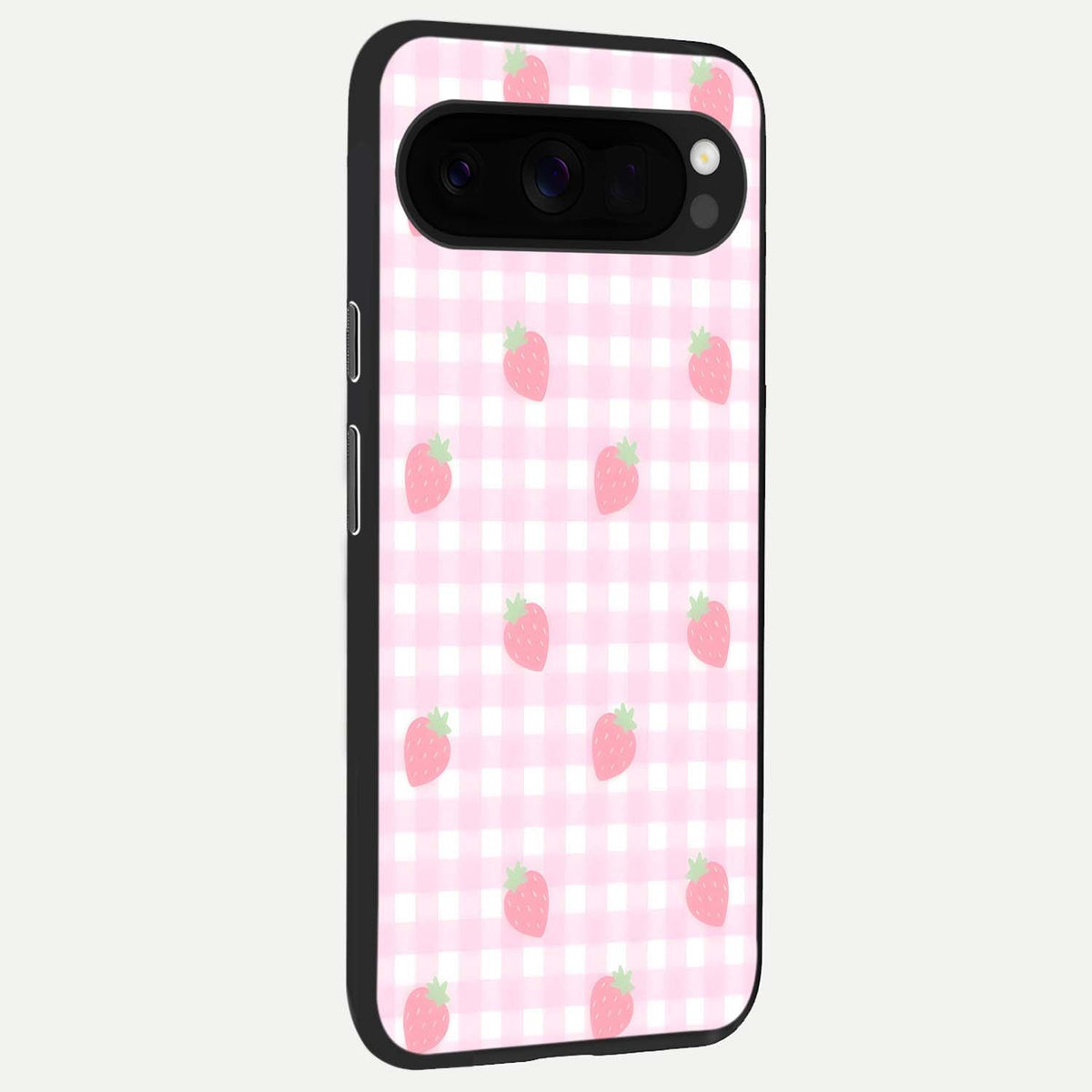  Strawberry Picnic Love back cover For Google Pixel 10 Pro XL slim fit glass case with vibrant aesthetic design