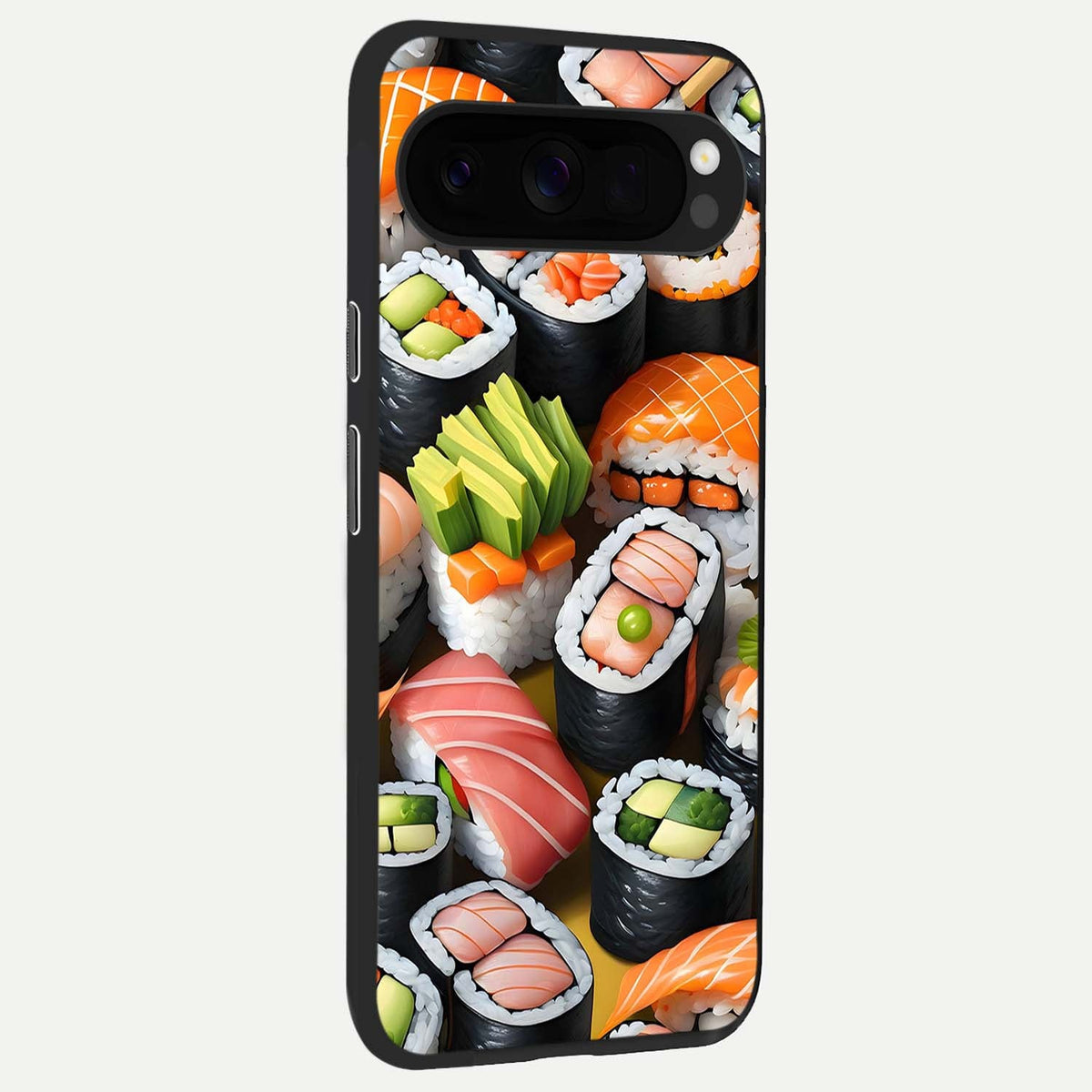  Sushi Food Pattern back cover For Google Pixel 10 Pro XL slim fit glass case with vibrant aesthetic design