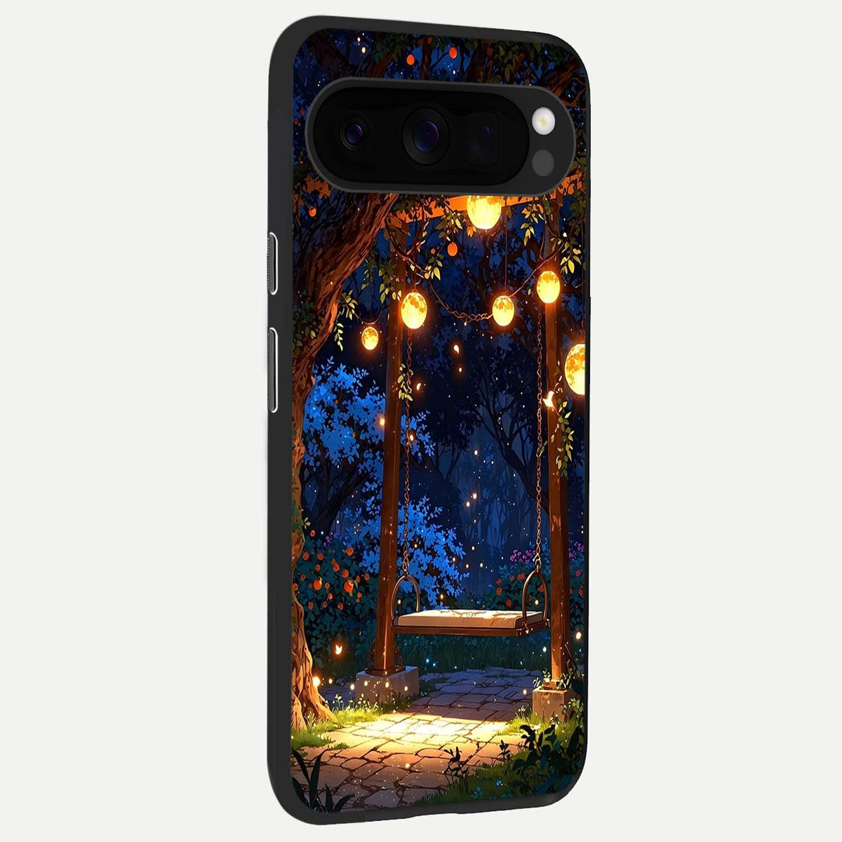  Twilight Garden Swing back cover For Google Pixel 10 Pro XL slim fit glass case with vibrant aesthetic design