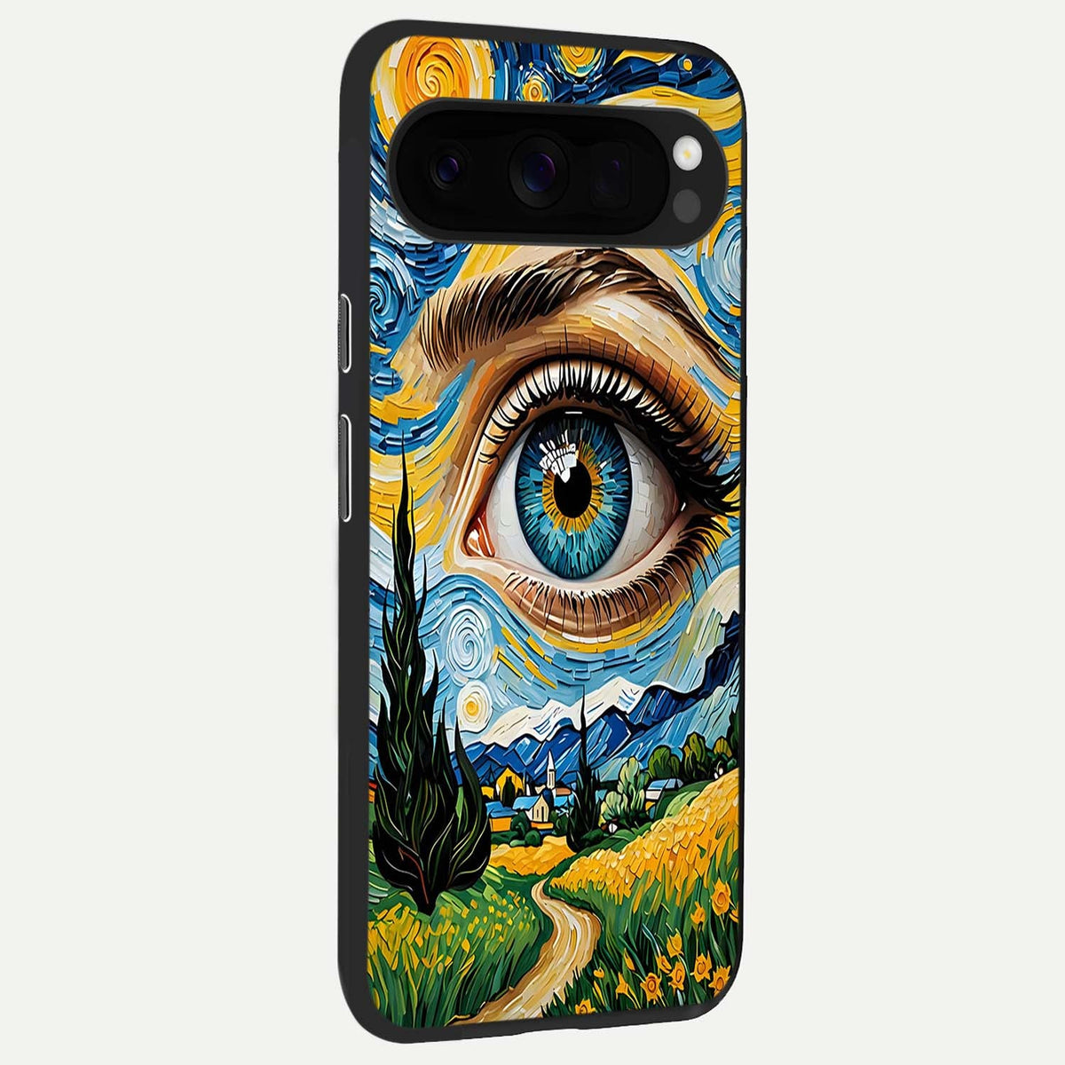  Van Gogh Eye back cover For Google Pixel 10 Pro XL slim fit glass case with vibrant aesthetic design