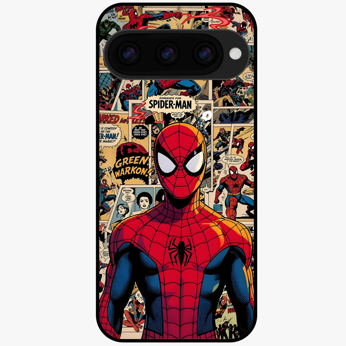  Aesthetic Spider Glass Case For Google Pixel 11 back cover – full design glossy printed glass finish