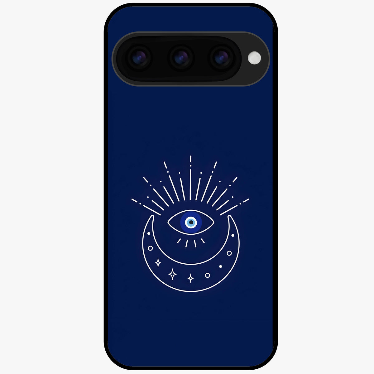  Blue Evil Eye Glass Case For Google Pixel 11 back cover – full design glossy printed glass finish
