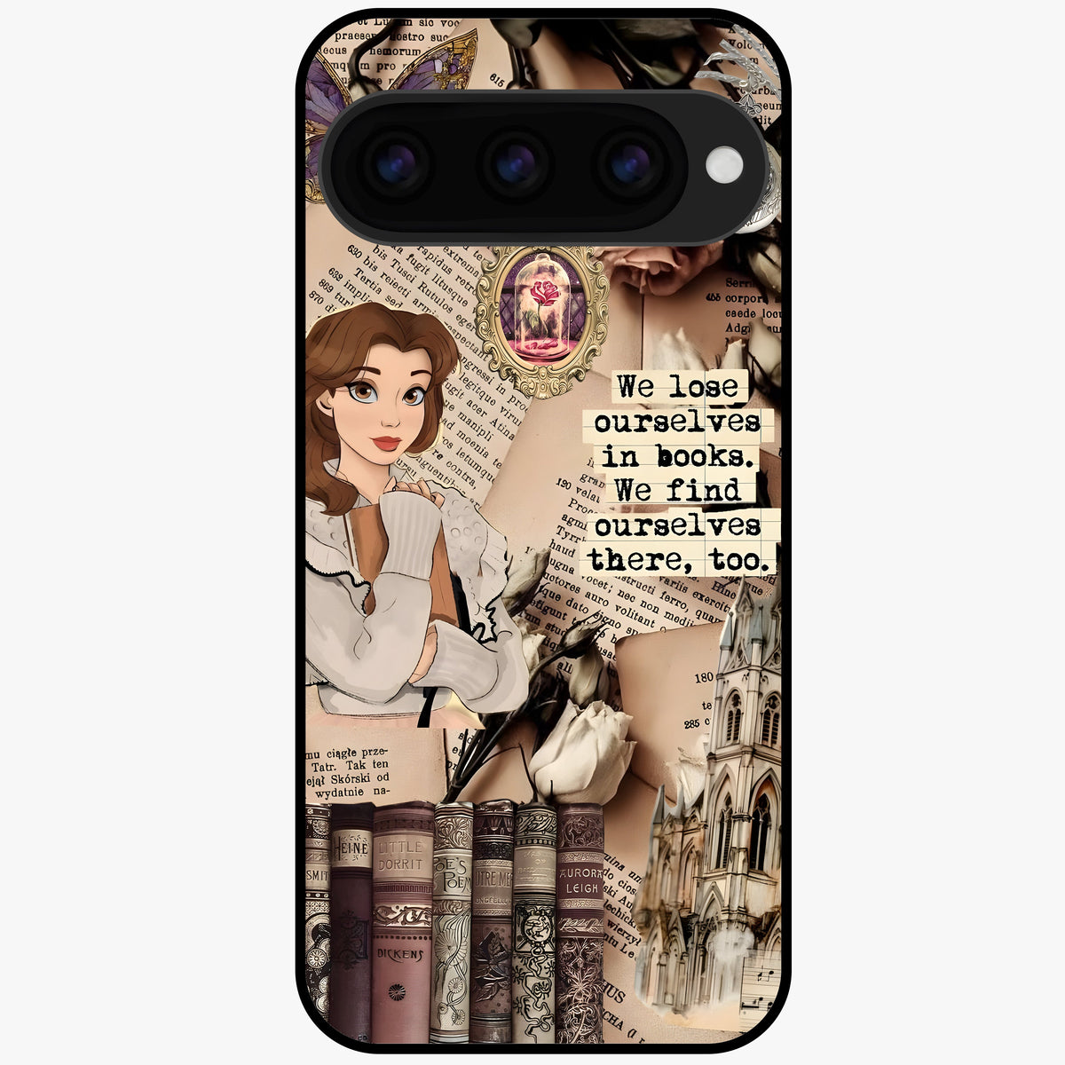  Bookish Dream World Glass Case For Google Pixel 11 back cover – full design glossy printed glass finish