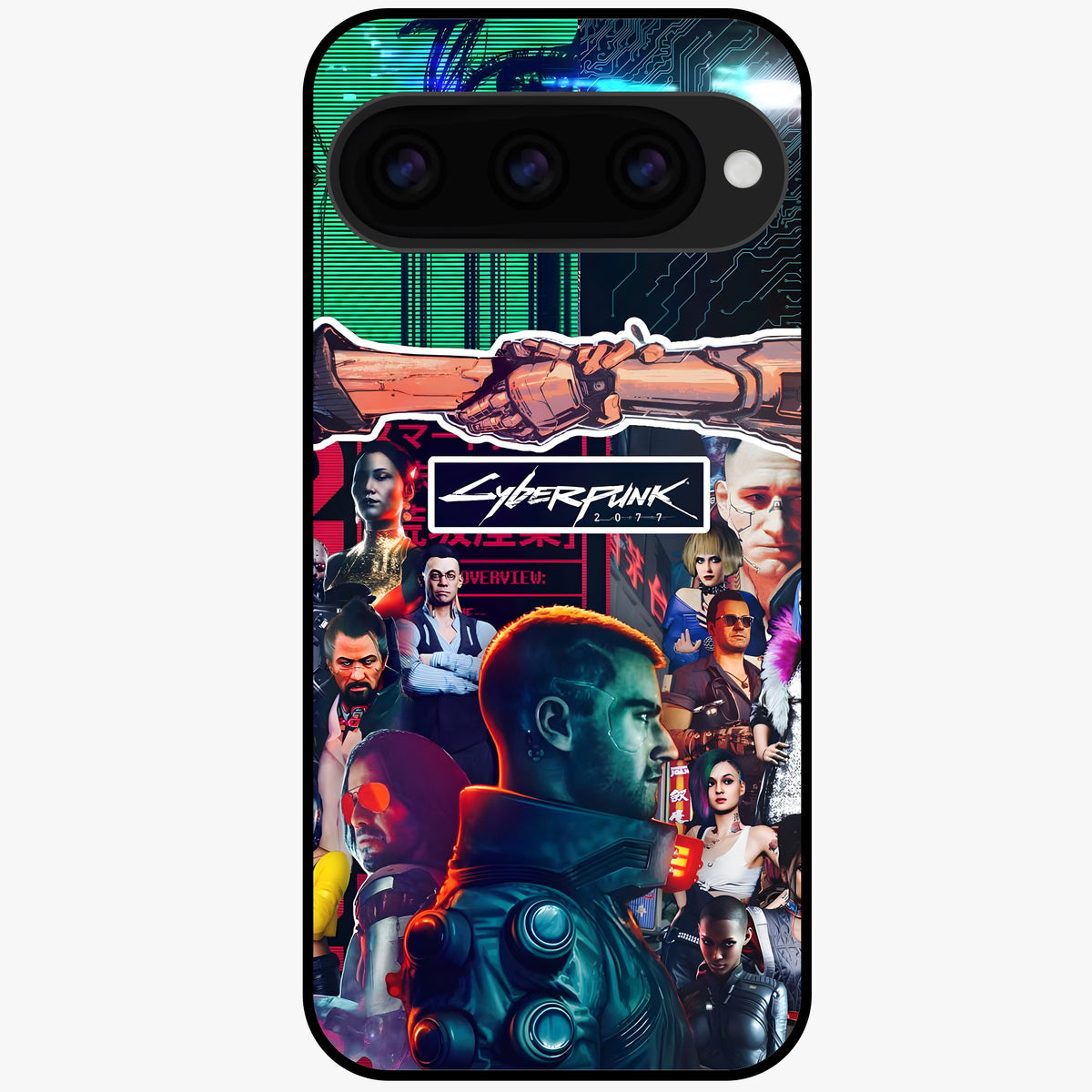  CYBERPUNK Legacy Glass Case For Google Pixel 11 back cover – full design glossy printed glass finish