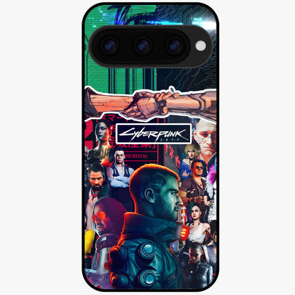  CYBERPUNK Legacy Glass Case For Google Pixel 11 back cover – full design glossy printed glass finish