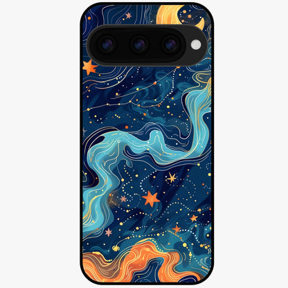  Celestial Dream Flow Glass Case For Google Pixel 11 back cover – full design glossy printed glass finish