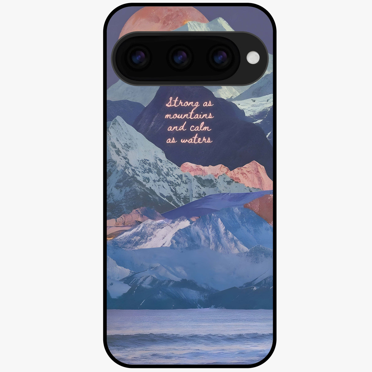  Celestial Mountain Calm Glass Case For Google Pixel 11 back cover – full design glossy printed glass finish