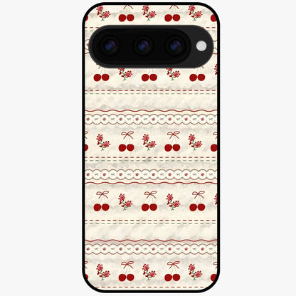  Cherry Bloom Charm Glass Case For Google Pixel 11 back cover – full design glossy printed glass finish