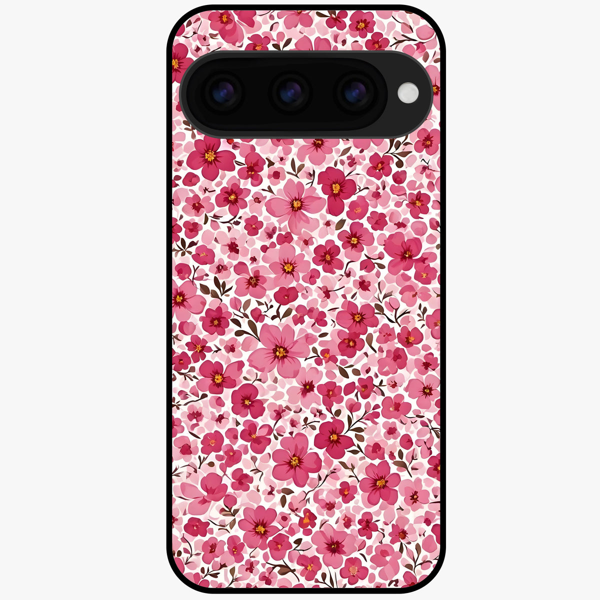  Cherry Blossom Charm Glass Case For Google Pixel 11 back cover – full design glossy printed glass finish