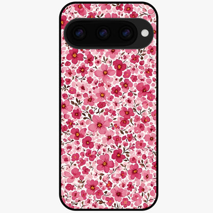  Cherry Blossom Charm Glass Case For Google Pixel 11 back cover – full design glossy printed glass finish
