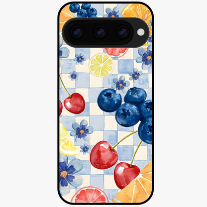  Citrus Bloom Joy Glass Case For Google Pixel 11 back cover – full design glossy printed glass finish