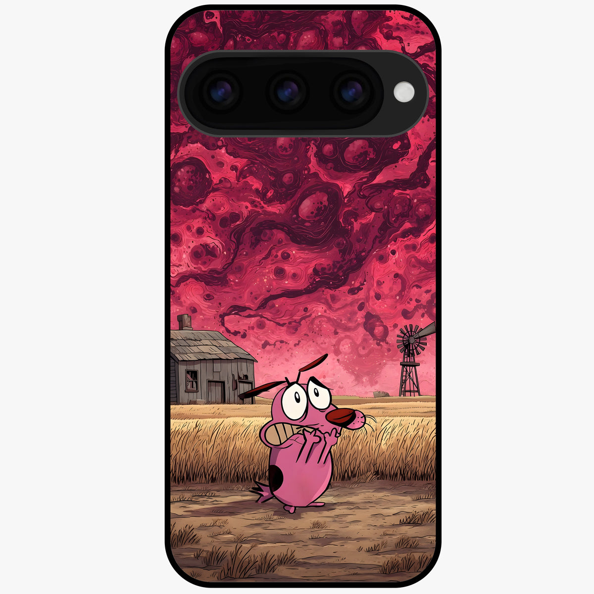  Courage Under Sky Glass Case For Google Pixel 11 back cover – full design glossy printed glass finish