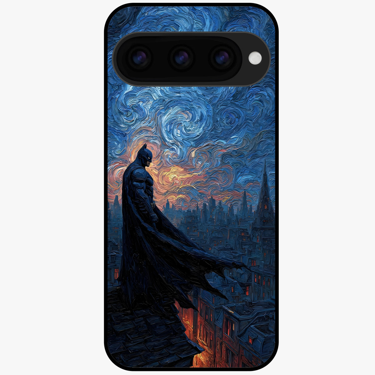  Dark Knight Dusk Glass Case For Google Pixel 11 back cover – full design glossy printed glass finish